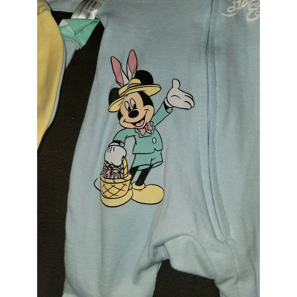 Disney mickey mouse‎ happy Easter sleeper and hat size newborn nwt
